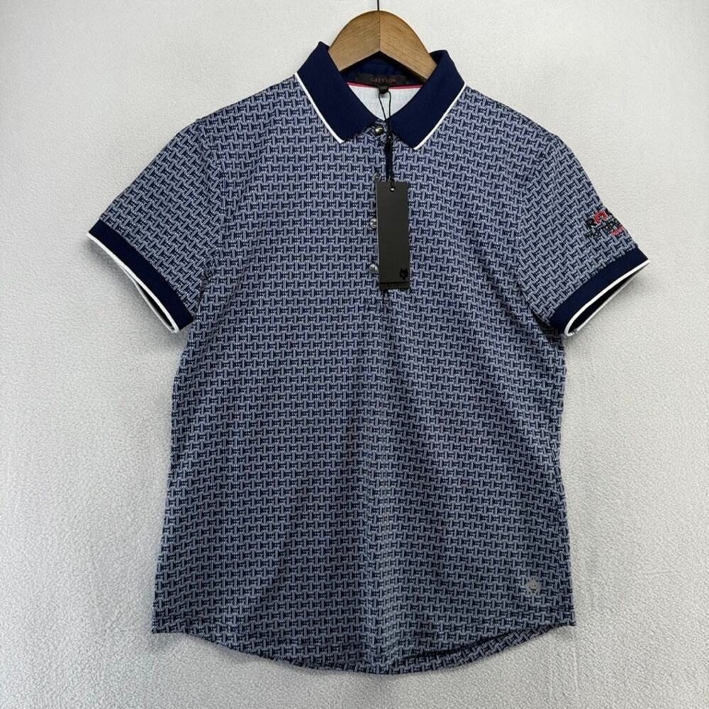 Greyson Polo Shirt Womens Medium Blue Rocket Mortgage Detroit Monogram Golf NEW - Picture 3 of 11